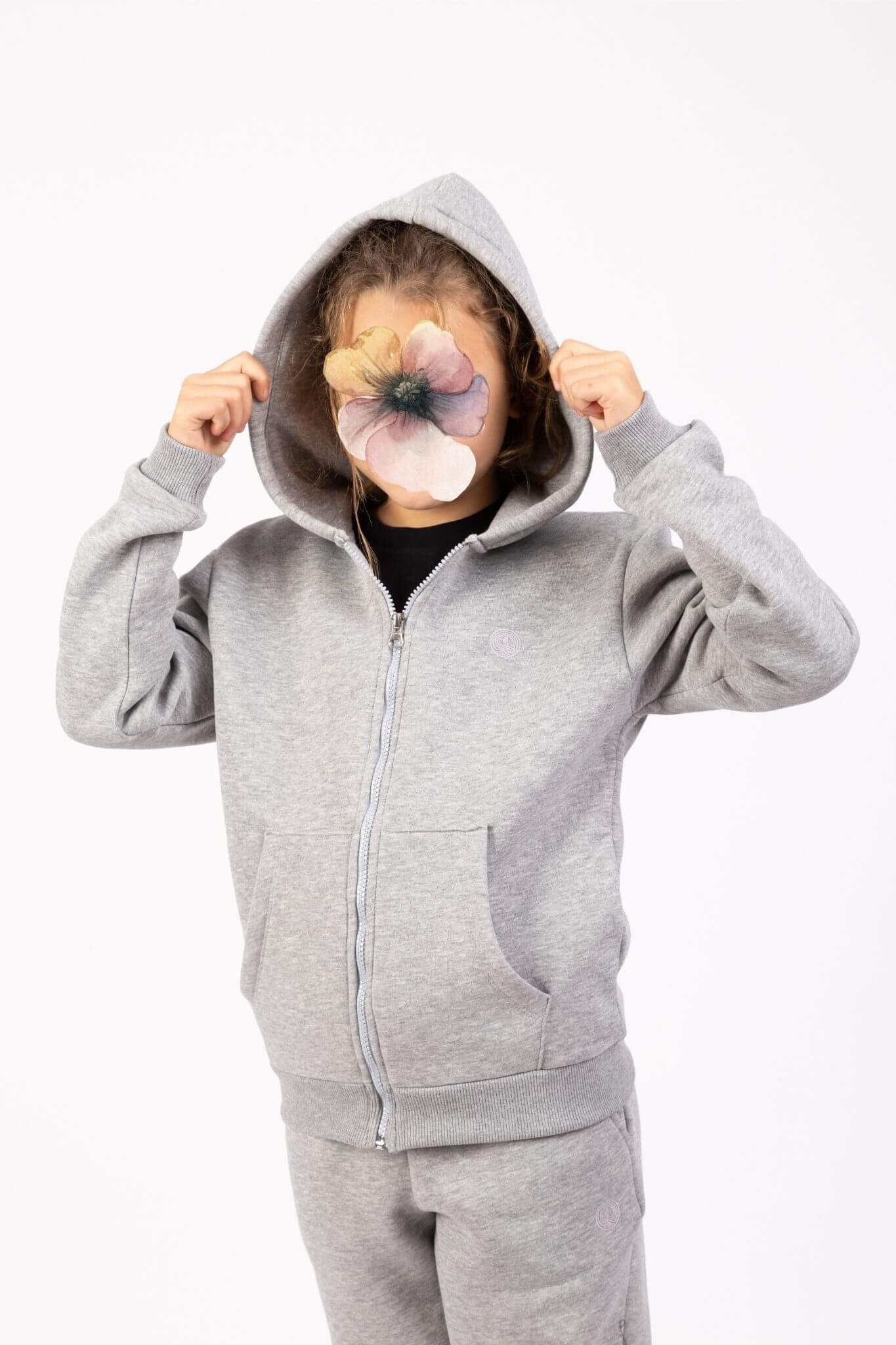 Çocuk Gri Hoodie (Eşofman Üstü) - Görsel 6