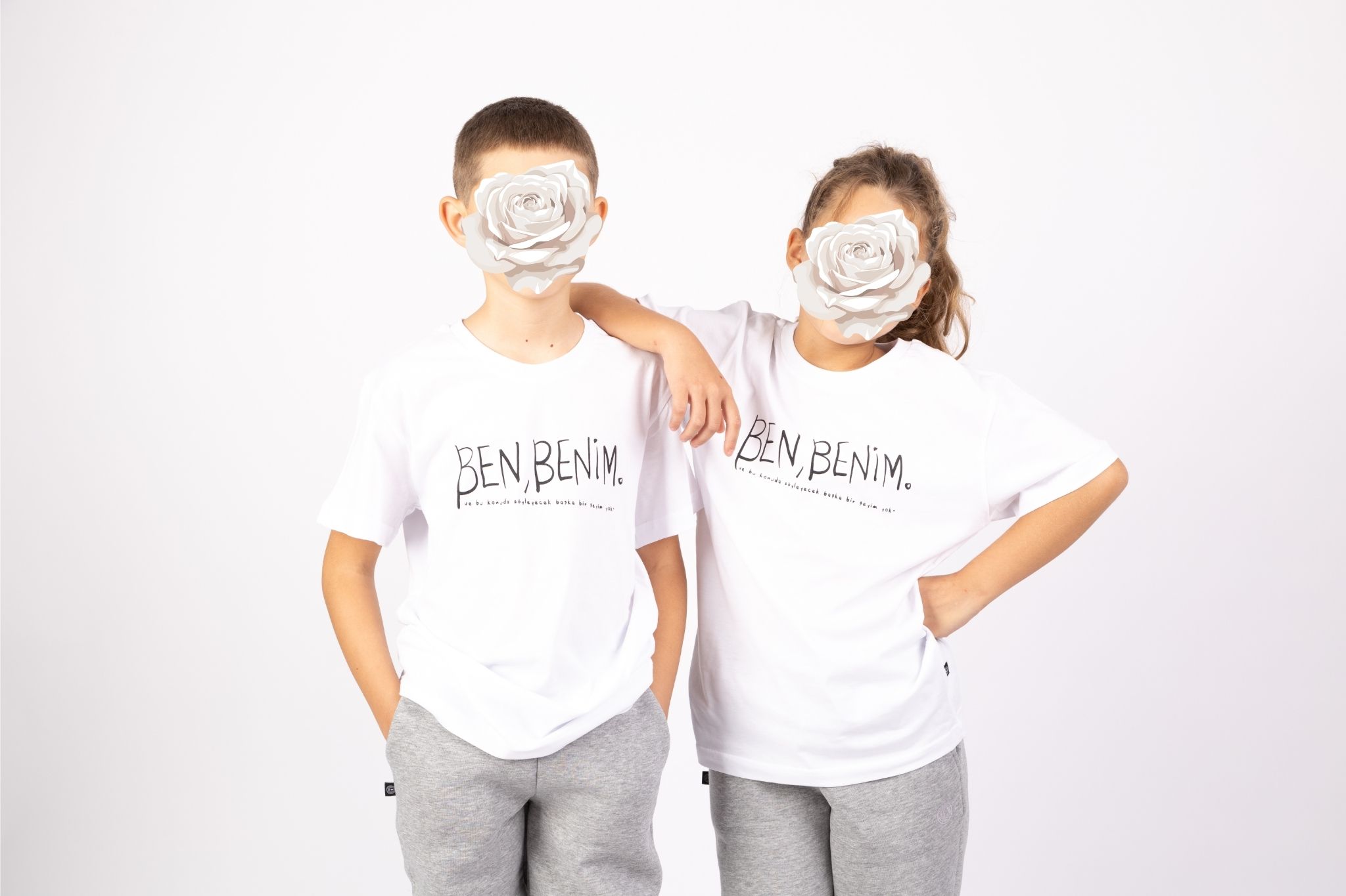 Beyaz Çocuk T-shirt “Ben Benim”